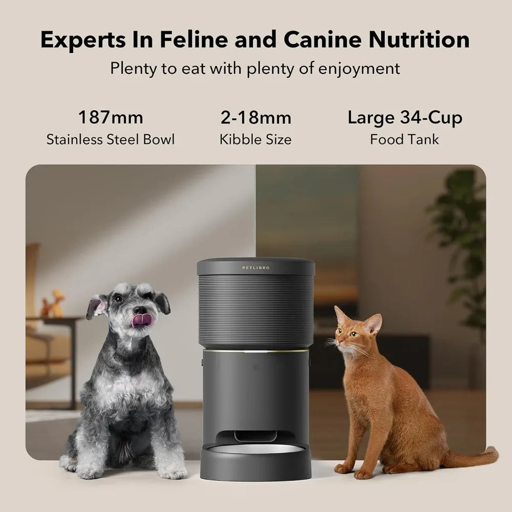 Automatic Dog Feeder 5G WiFi 8L Large Pet Dispenser