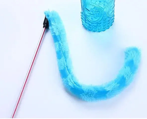 Cat Stick Plush Feather Toy Interactive Cat Toys for Cats