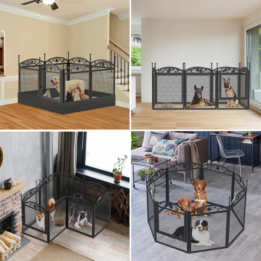 Heavy Duty 8 Panel Dog Playpen for Indoor Outdoor Use
