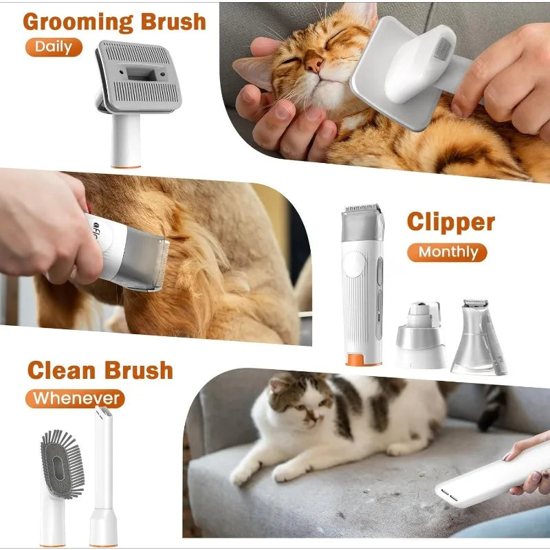Hign-concerned Dog Grooming Kit With Vacuum And Clippers
