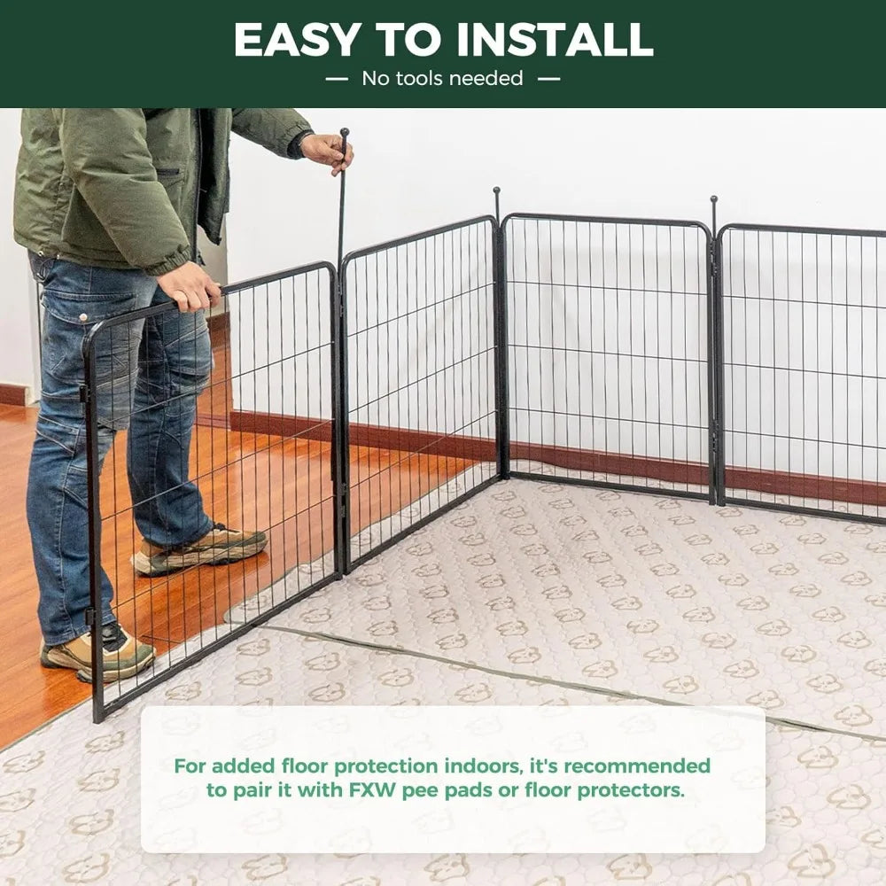 Rollick Dog Playpen 40 Inch 16 Panels For Medium Large Dogs