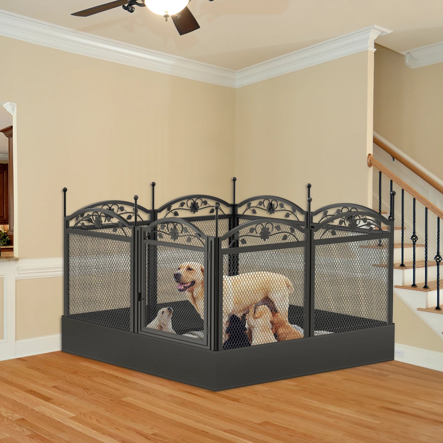 Heavy Duty 8 Panel Dog Playpen for Indoor Outdoor Use