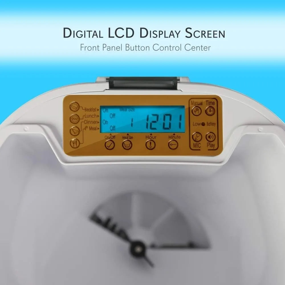 Automatic Dog Feeder With Programmable Dispenser And LCD