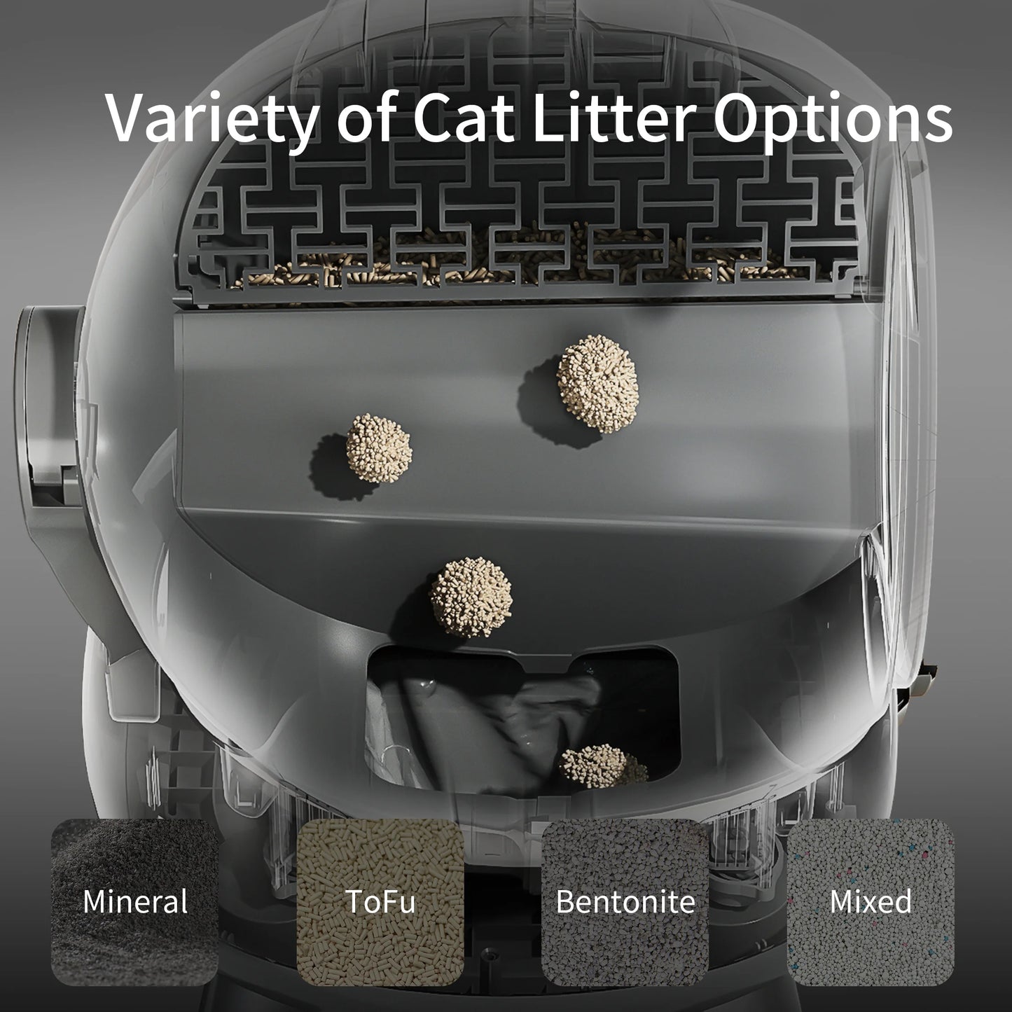 Self Cleaning Litter Box Automatic For Multi Cats With App
