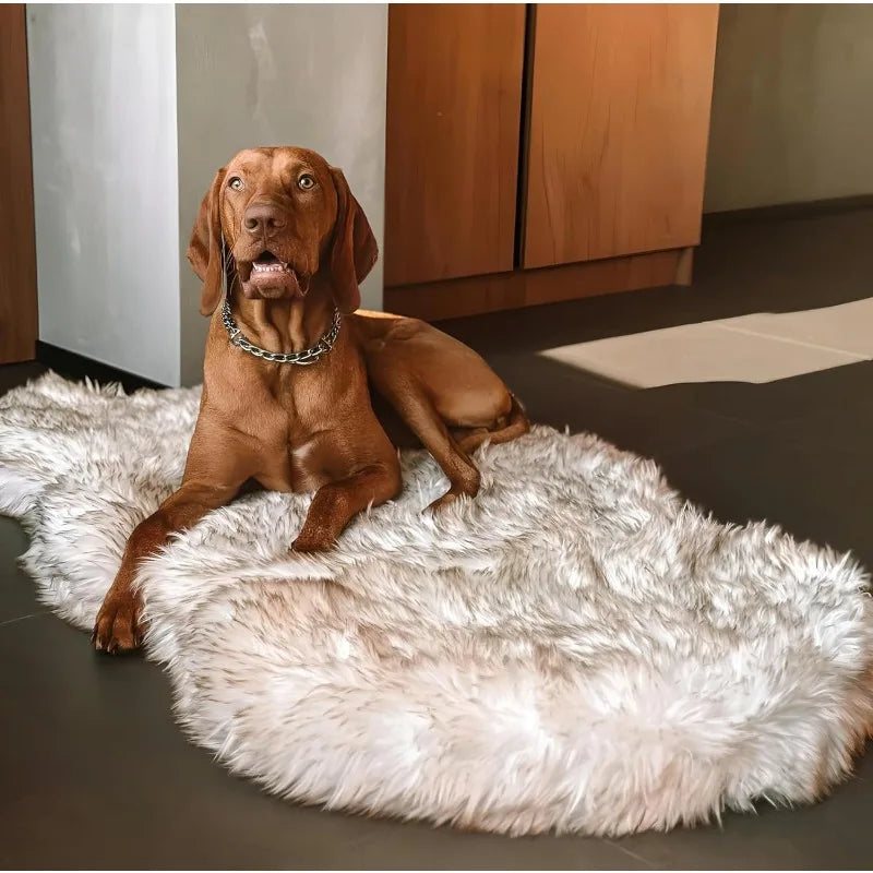 Luxury Faux Fur Orthopedic Dog Bed With Waterproof Cover