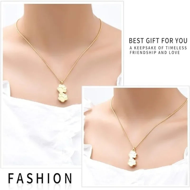 Pet Ashes Necklace Claw Print Commemorative Pendant Box