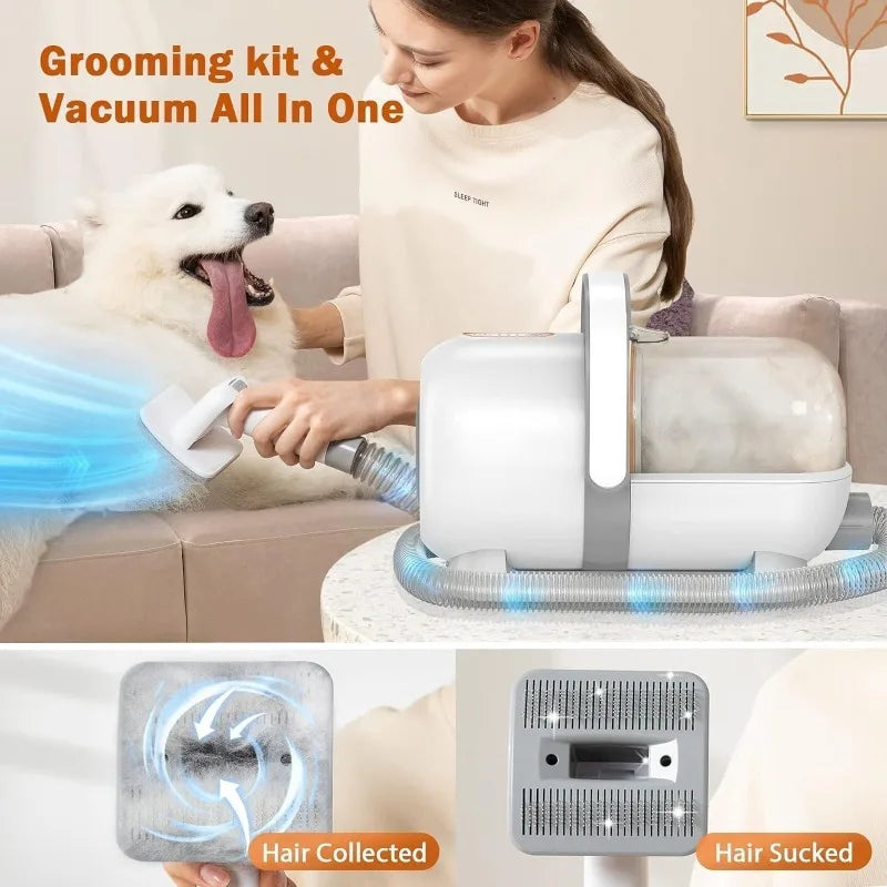Hign-concerned Dog Grooming Kit With Vacuum And Clippers