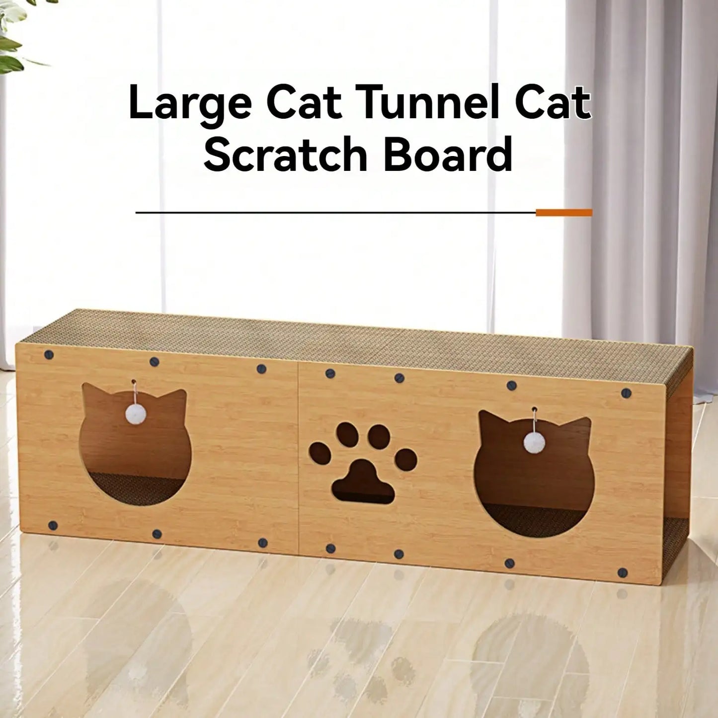 Cat Tunnel Scratching Board Cat Scratcher House Condo
