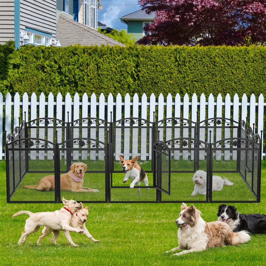 Heavy Duty 8 Panel Dog Playpen for Indoor Outdoor Use