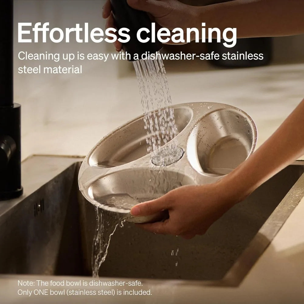 Automatic Cat Feeder With Stainless Steel Bowl Refrigerated