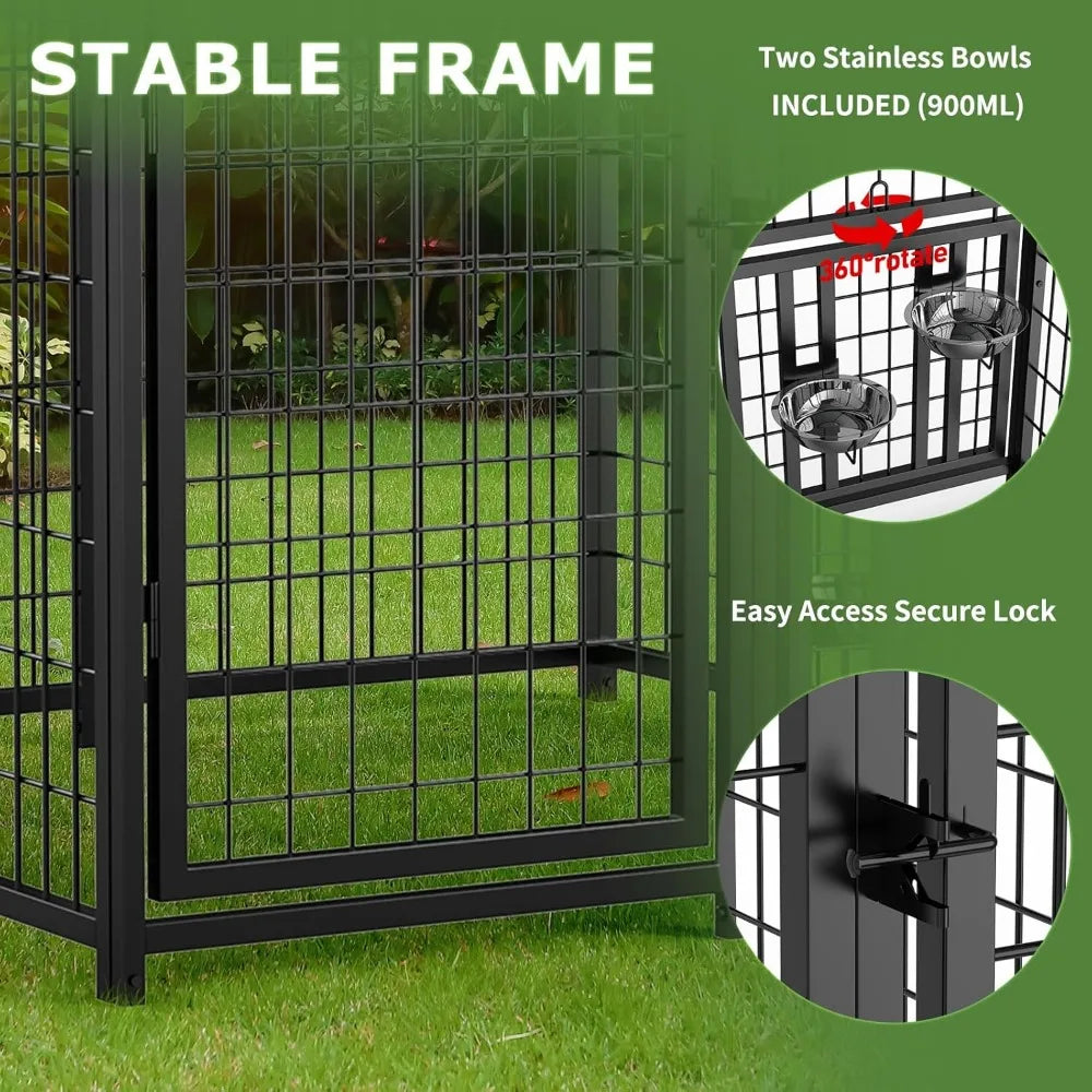 Large Metal Chicken Coop Walk In Fifteen Chickens 8x4x5.6