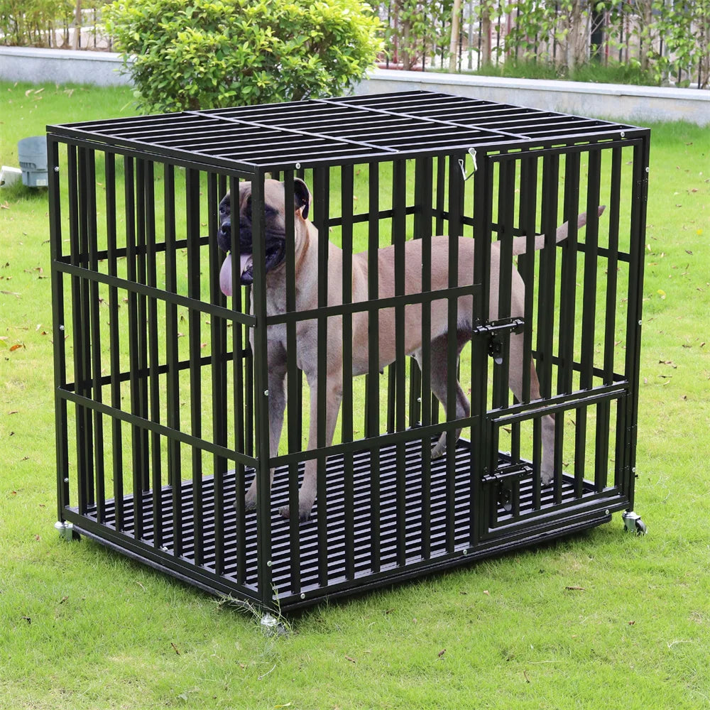 XXL Heavy Duty Dog Crate Tear Resistant Playpen Square Tube
