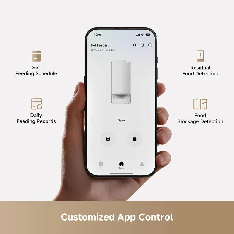 PF10 Pro Cat Feeder 3.4L App Control Weighing Bowl Smart