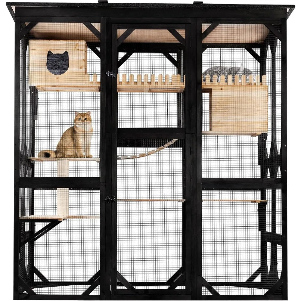 71 Inch Cat Enclosure Catio With Walk In Access For Cats