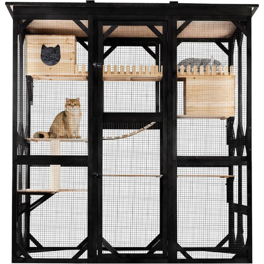 71 Inch Cat Enclosure Catio With Walk In Access For Cats