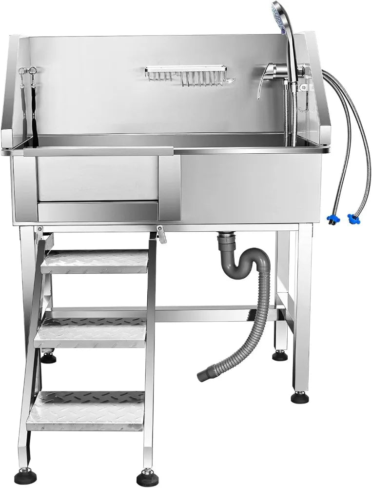 34 Inch Dog Bathtub For Small Dogs With Sliding Door