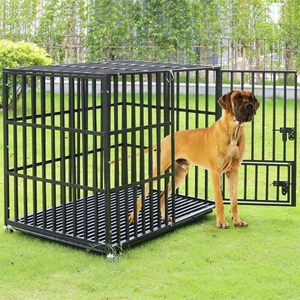 XXL Heavy Duty Dog Crate Tear Resistant Playpen Square Tube