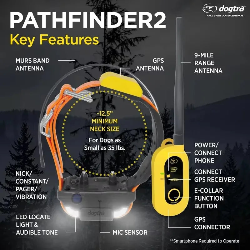 Dogtra Pathfinder 2 GPS E Collar Training Collar Remote