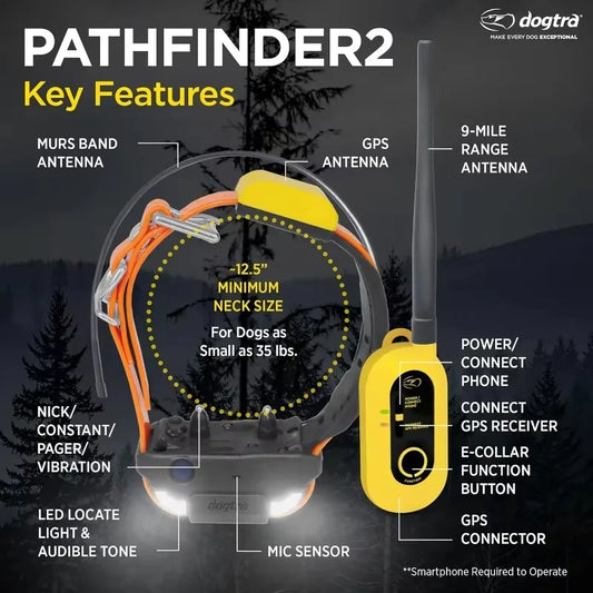Dogtra Pathfinder 2 GPS E Collar Training Collar Remote