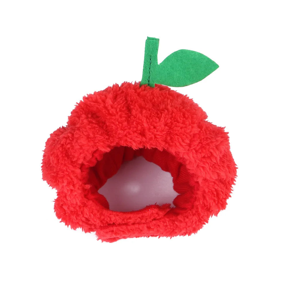 Charming Pet Apple Hat for Dogs and Cats Cute Accessory