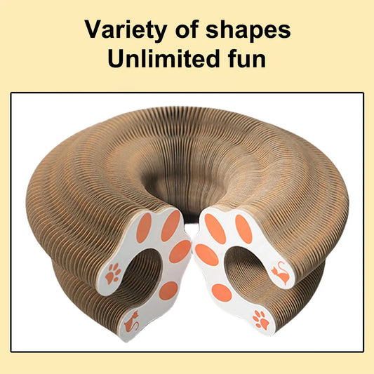 Magic Organ Cat Scratching Board Foldable Corrugated Toy