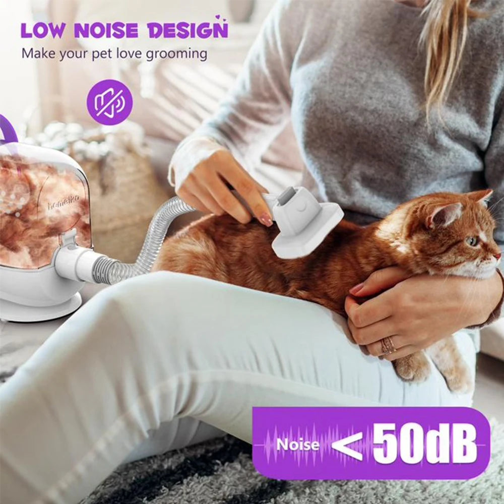 Homeika Dog Grooming Kit 3L Hair Vacuum 99 Pet Hair Suction