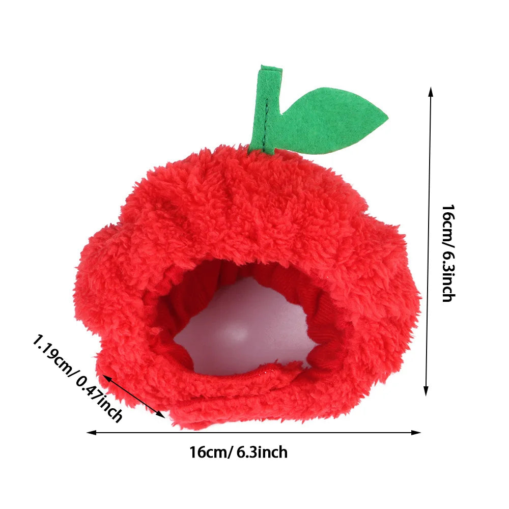 Charming Pet Apple Hat for Dogs and Cats Cute Accessory
